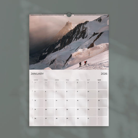 Mountaineering 2026 Wall Calendar - Rock Climbing Photography