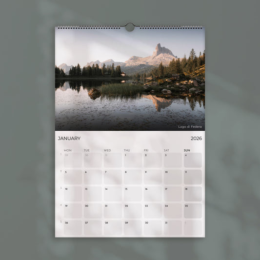 The Dolomites Calendar 2026