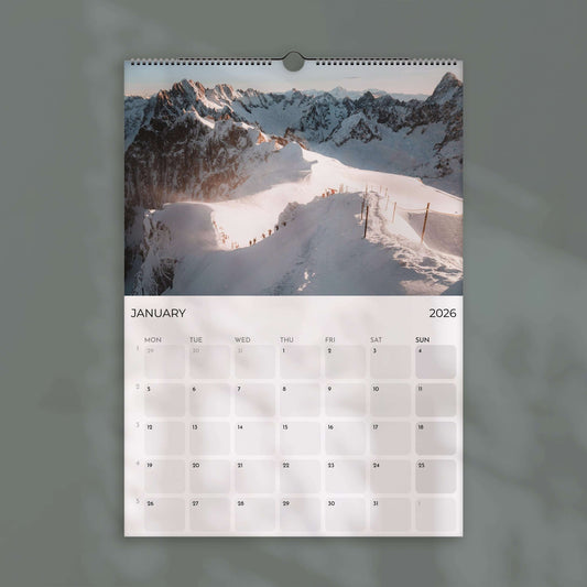 Ski Touring 2026 – Wall Calendar