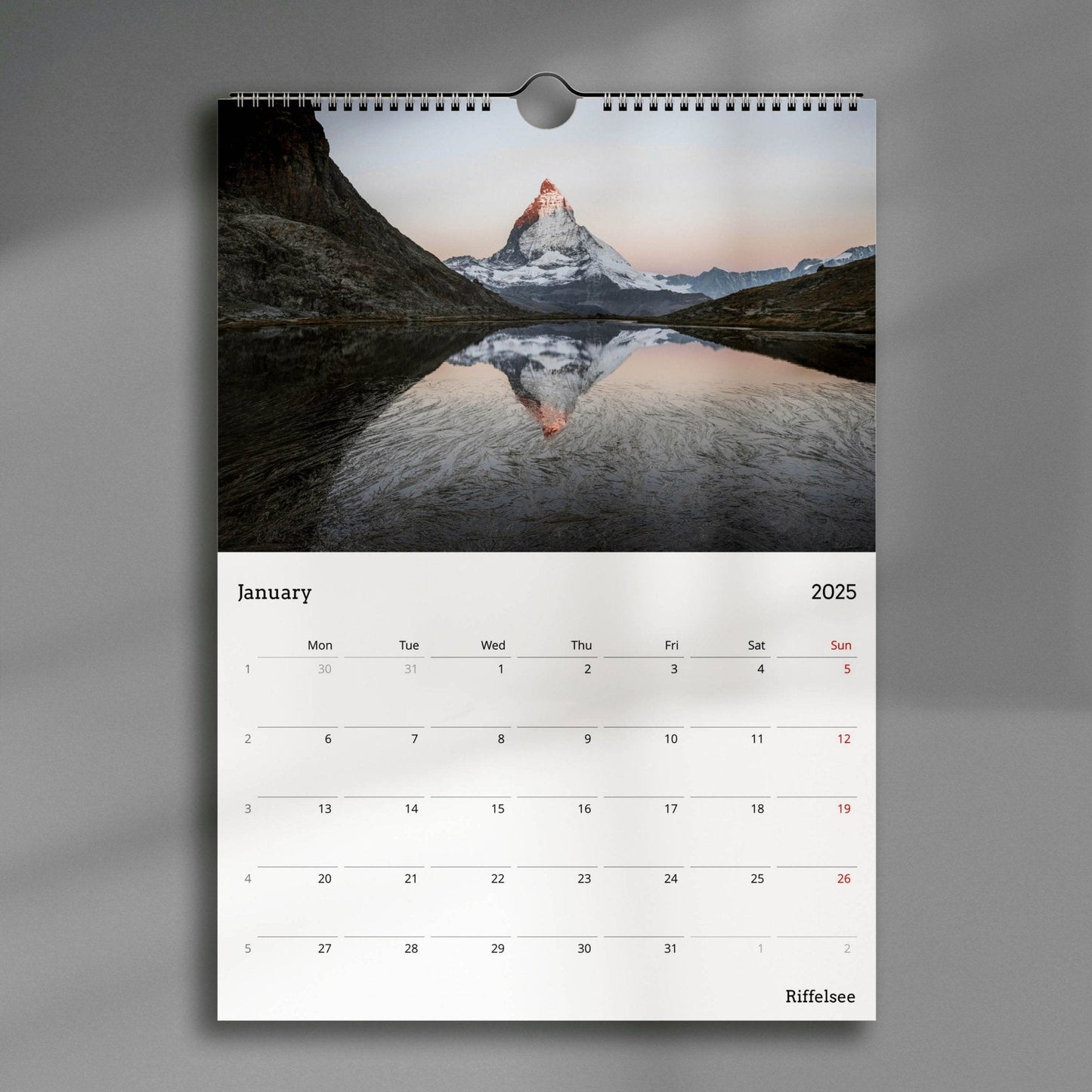 Switzerland 2025 Calendar - Chamonix Prints