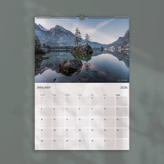 Bavaria 2026 Wall Calendar – German Landscape Photography