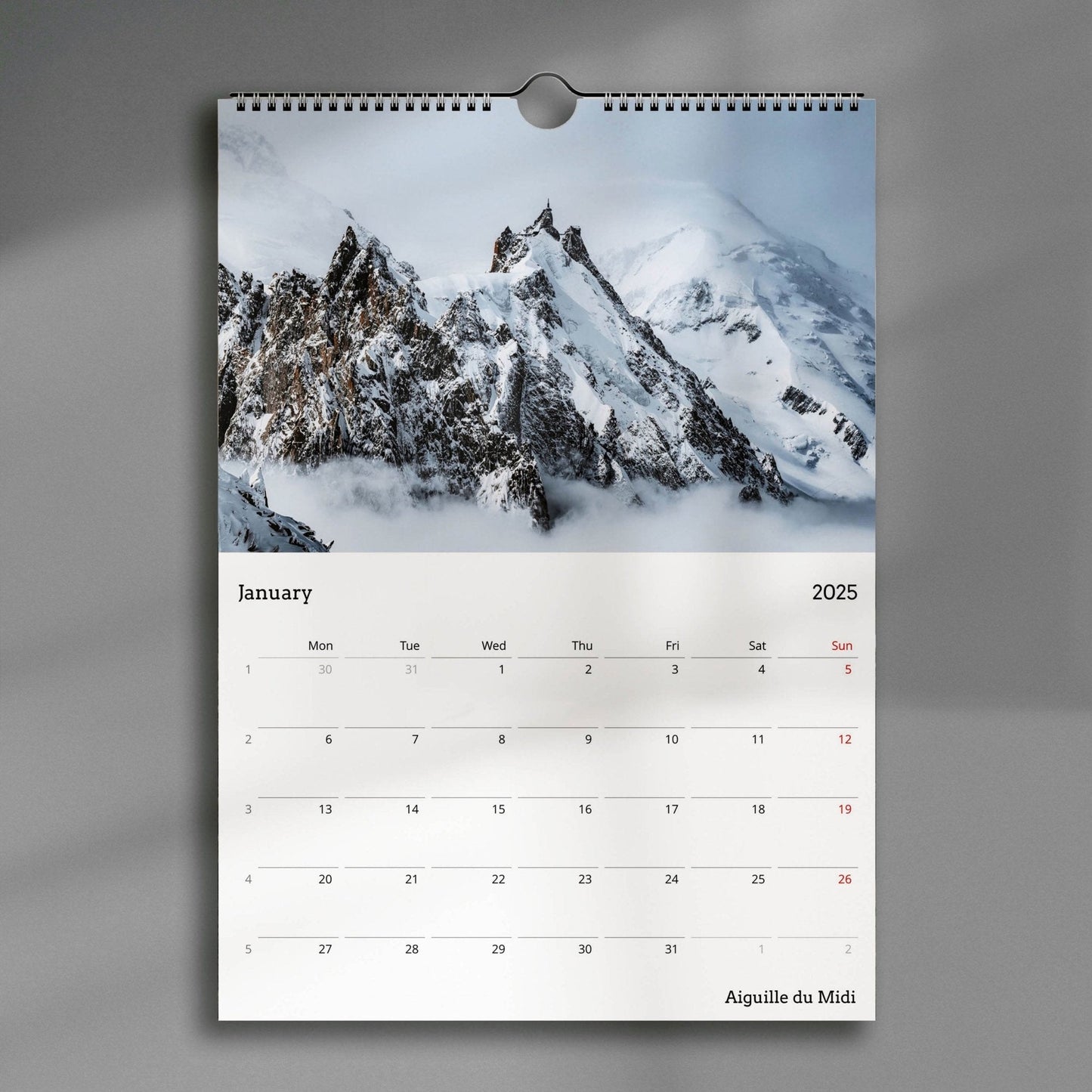 Chamonix Calendar 2025 - Chamonix Prints