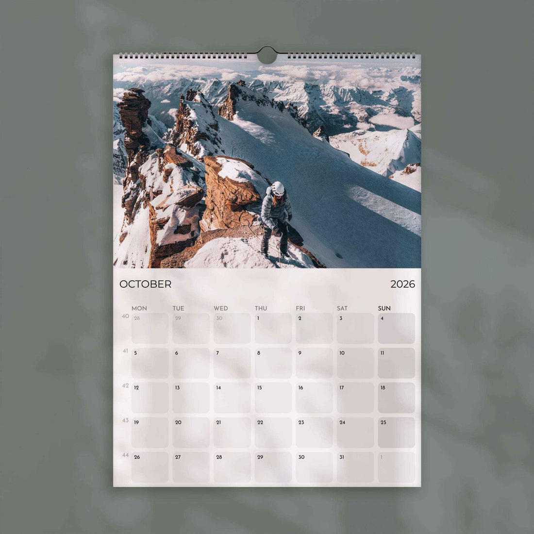Ski Touring 2026 – Wall Calendar