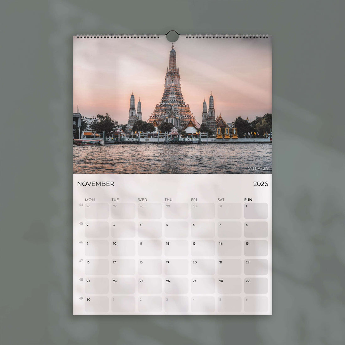 Thailand 2026 – Wall Calendar