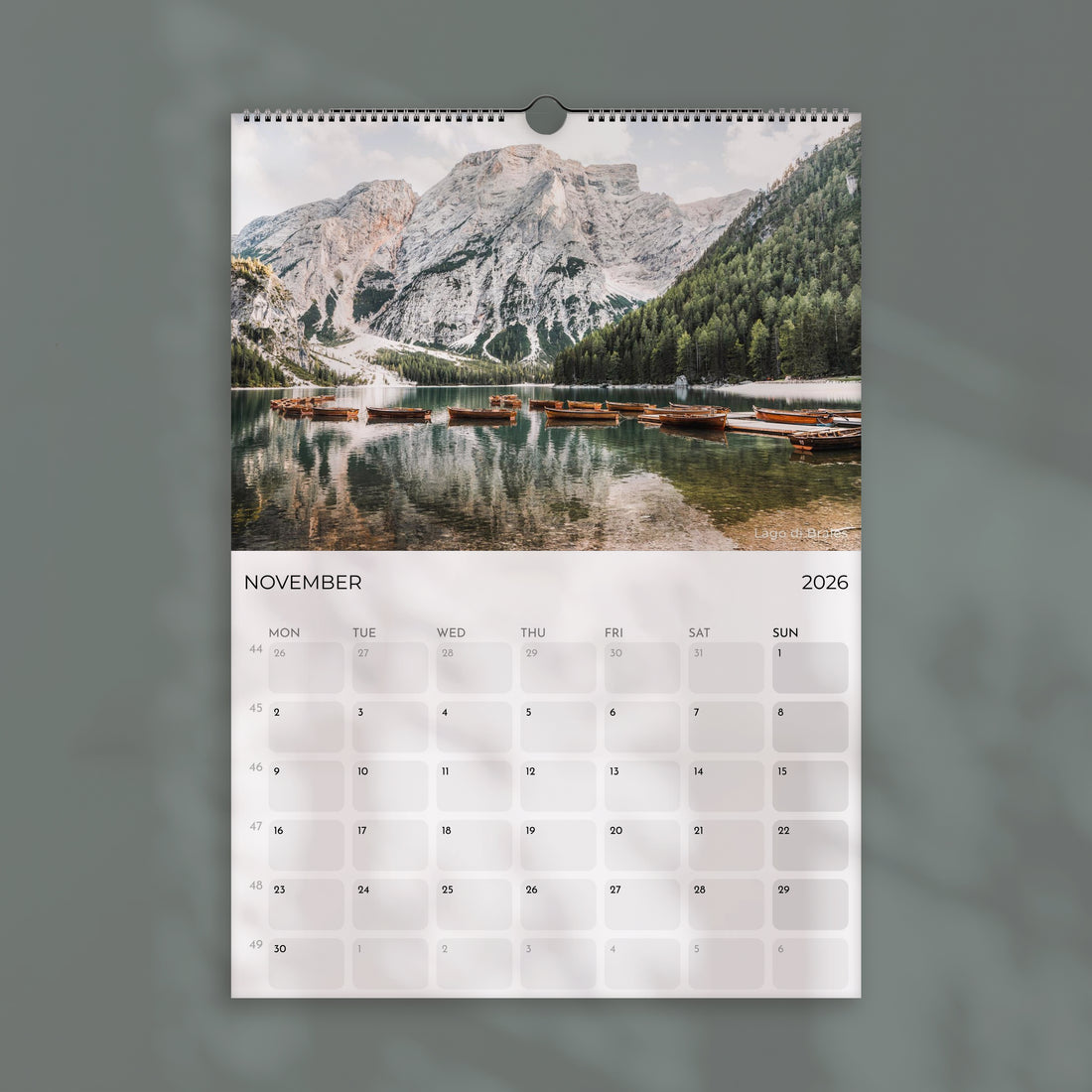 The Dolomites Calendar 2026