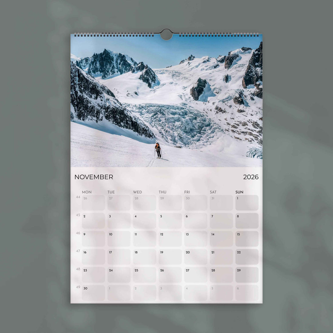 Ski Touring 2026 – Wall Calendar