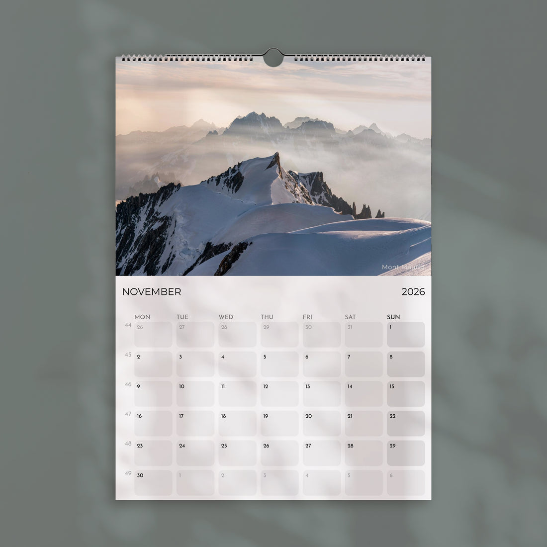 Chamonix Wall Calendar 2026