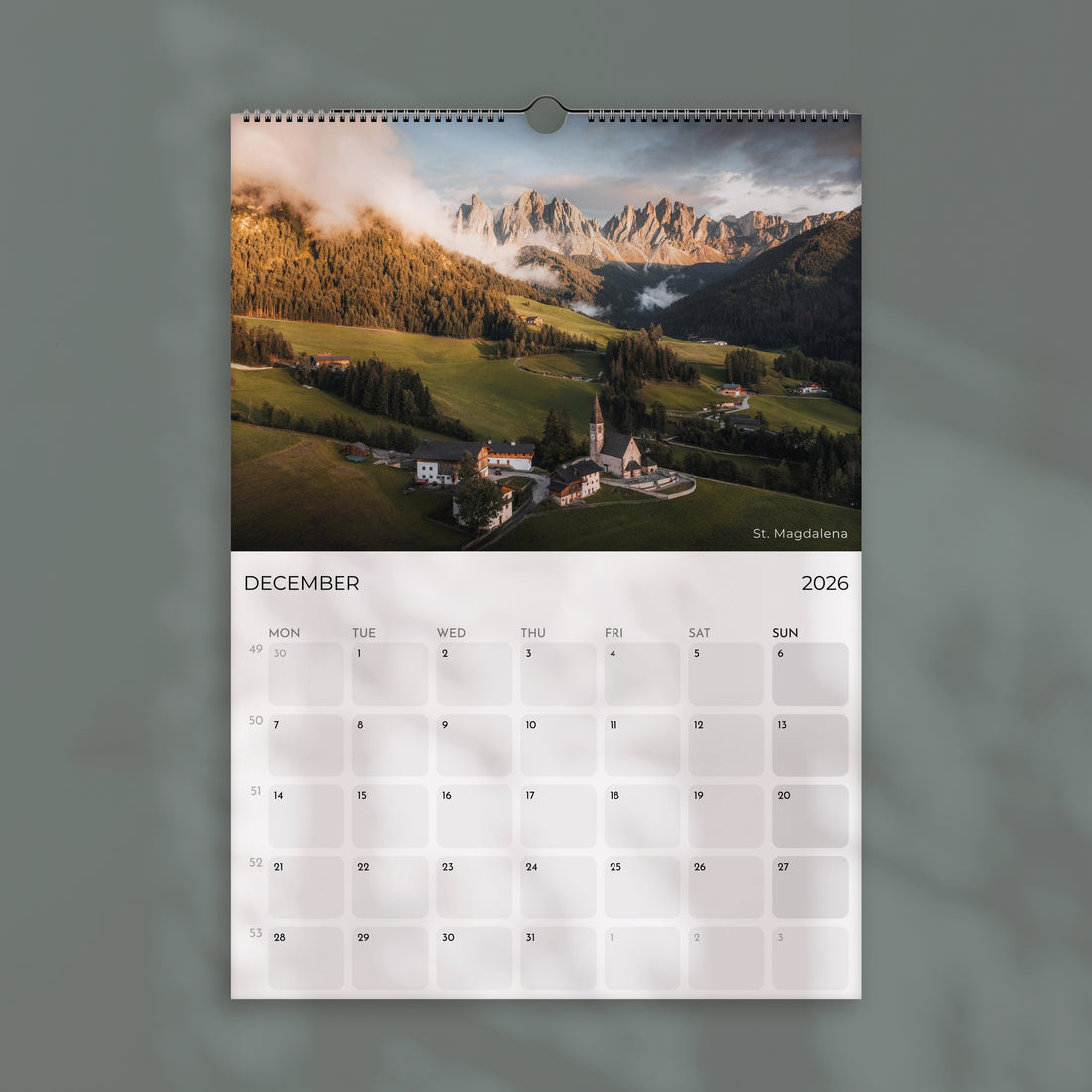 The Dolomites Calendar 2026