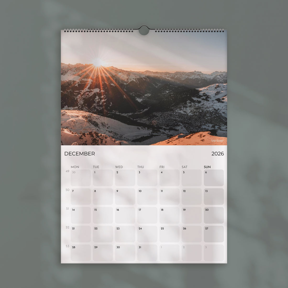 Switzerland 2026 Calendar