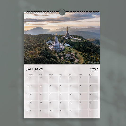Thailand 2027 Wall Calendar