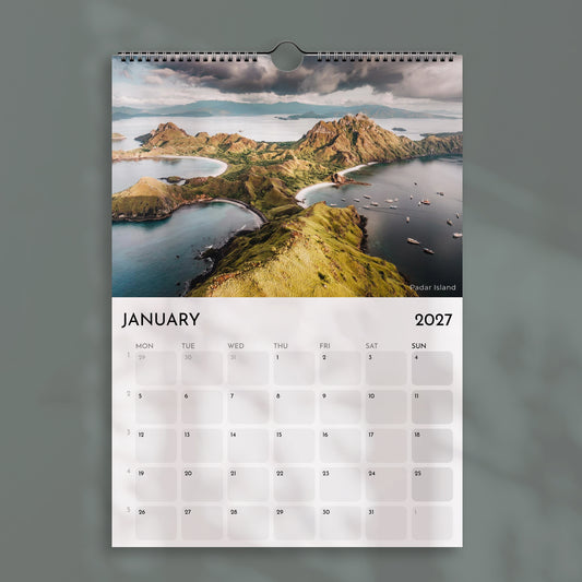 Indonesia 2027 Wall Calendar