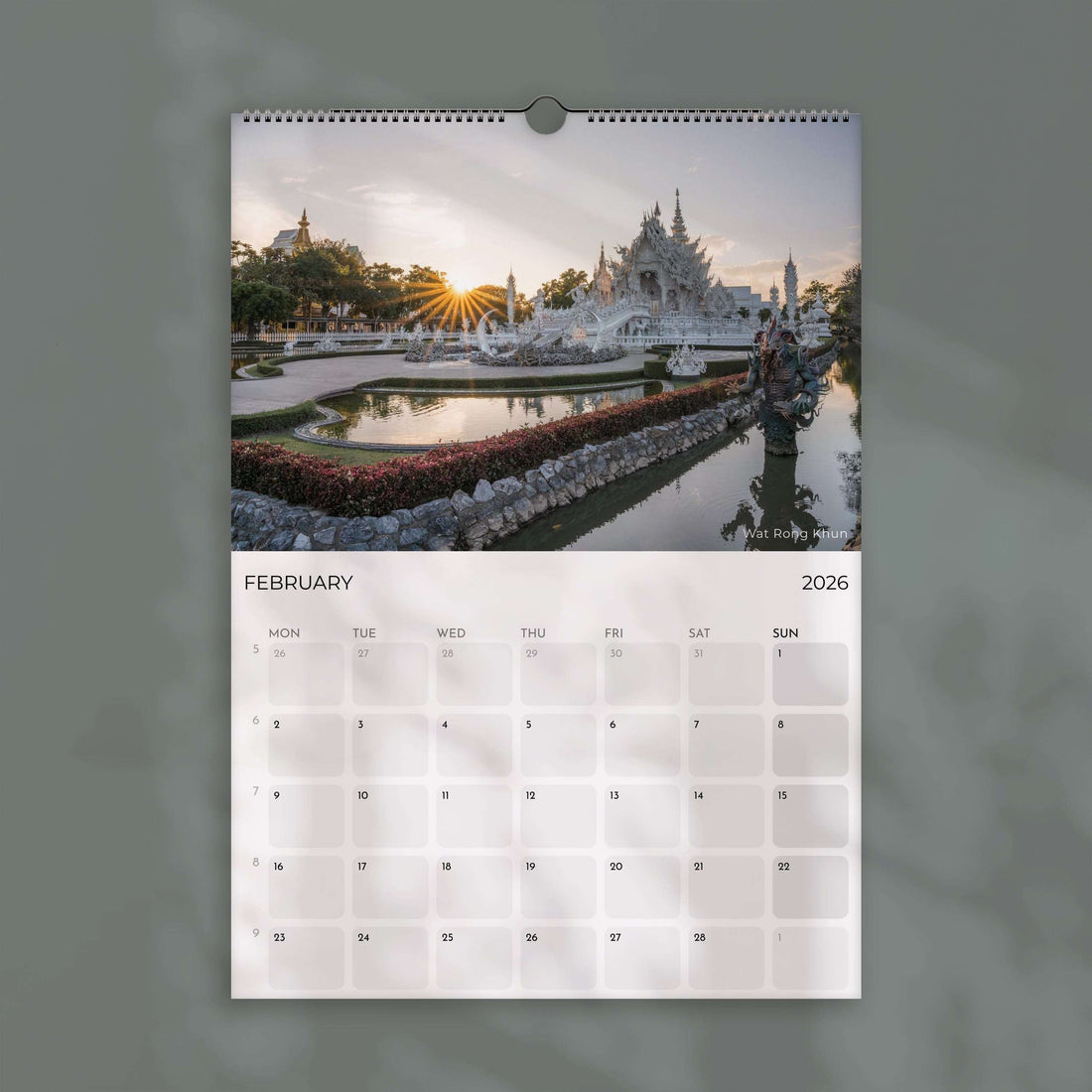 Thailand 2026 – Wall Calendar