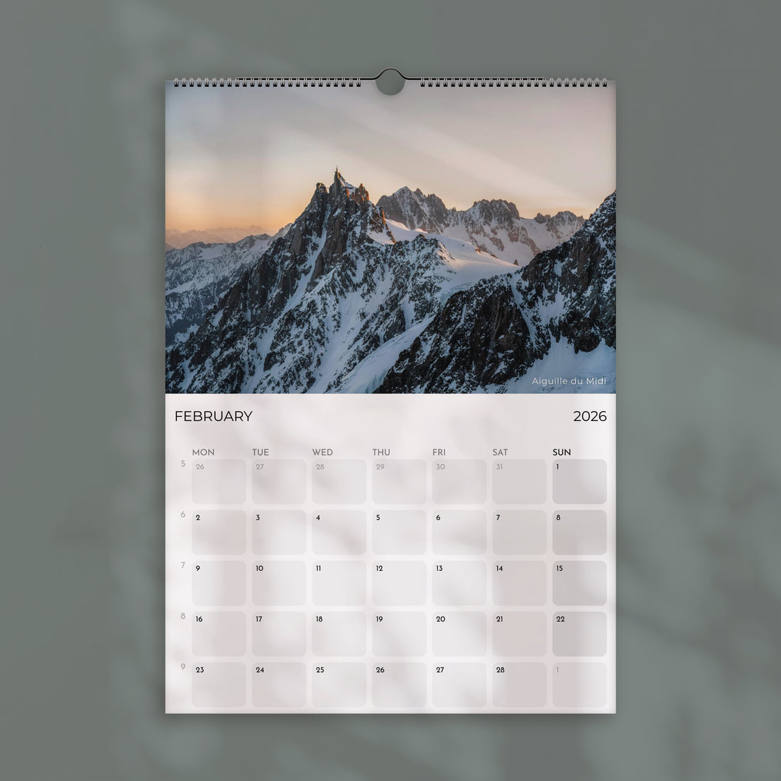 Chamonix Wall Calendar 2026