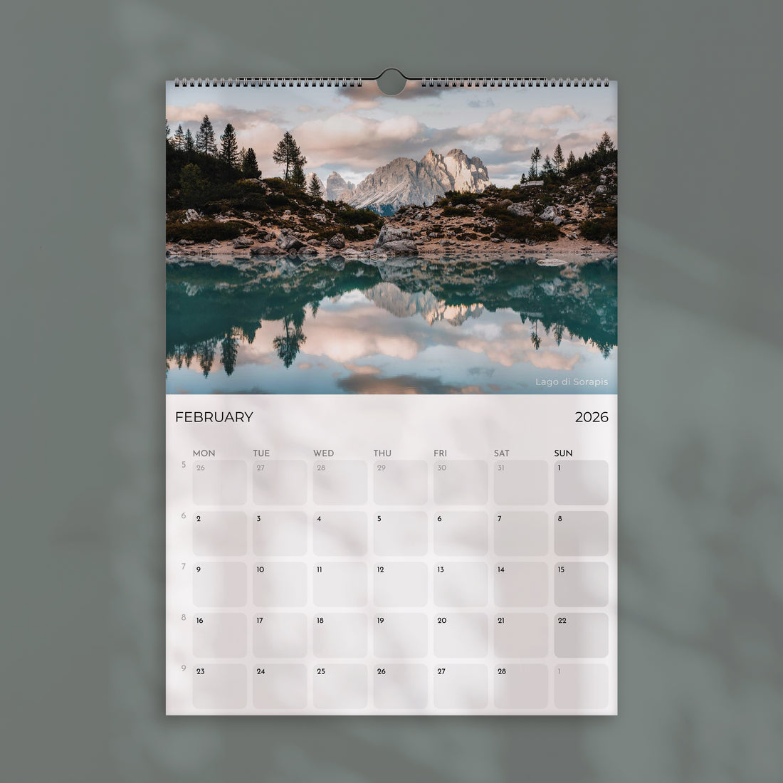 The Dolomites Calendar 2026