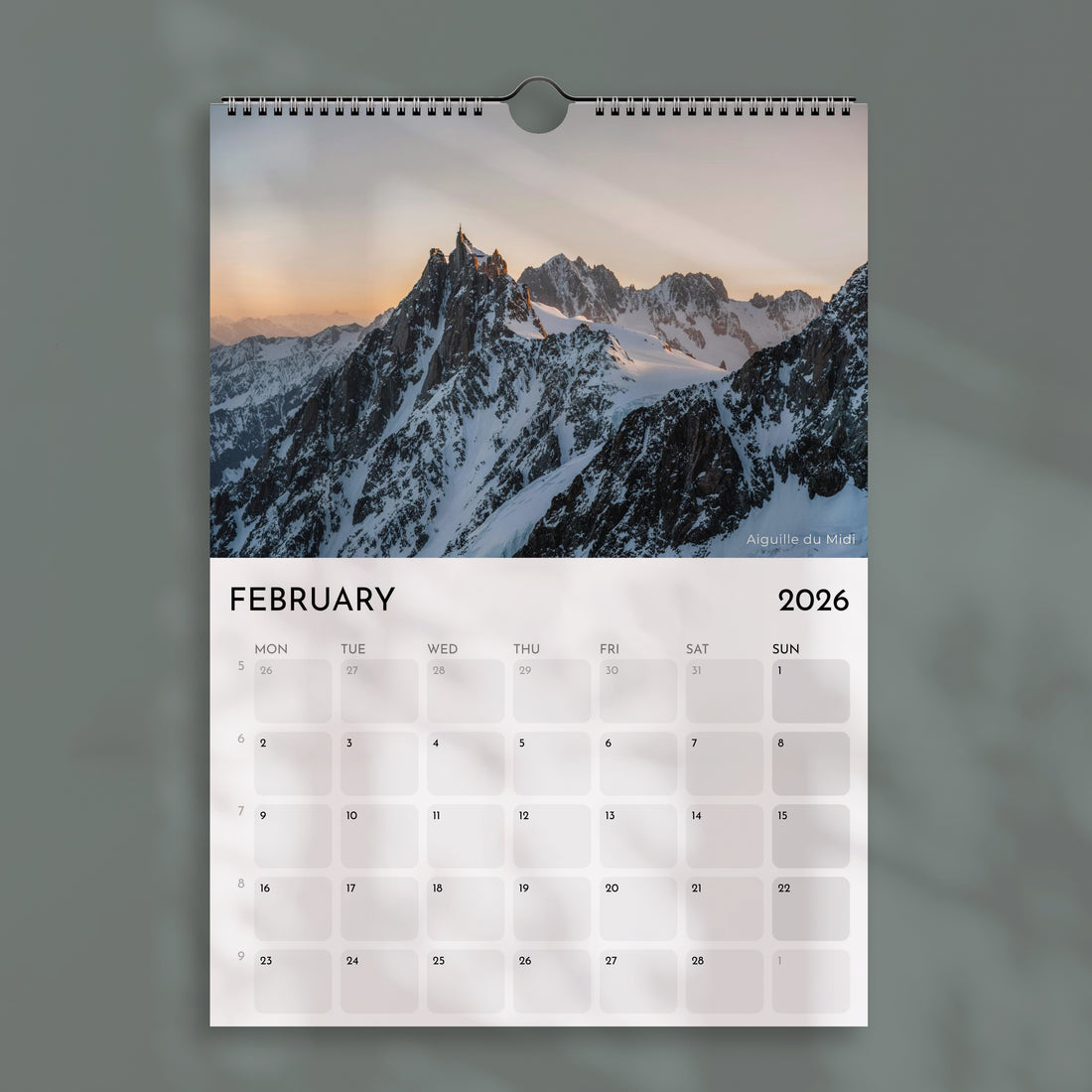 Chamonix 2026 – Wall Calendar