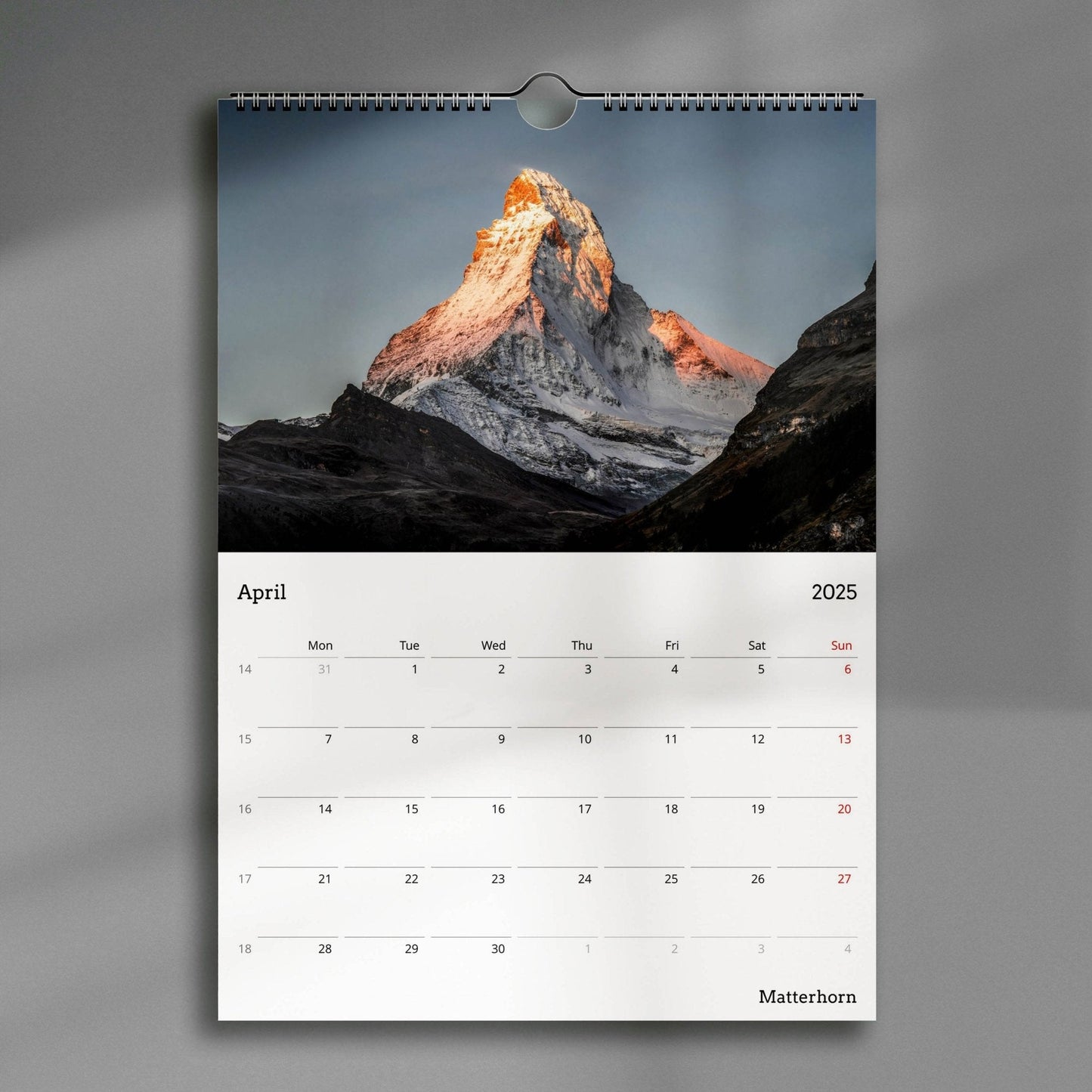 Switzerland 2025 Calendar - Chamonix Prints