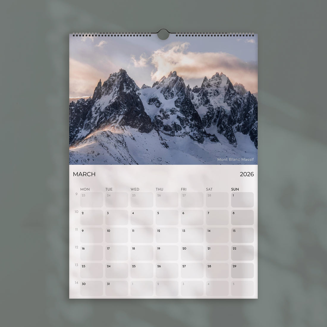 Chamonix Wall Calendar 2026