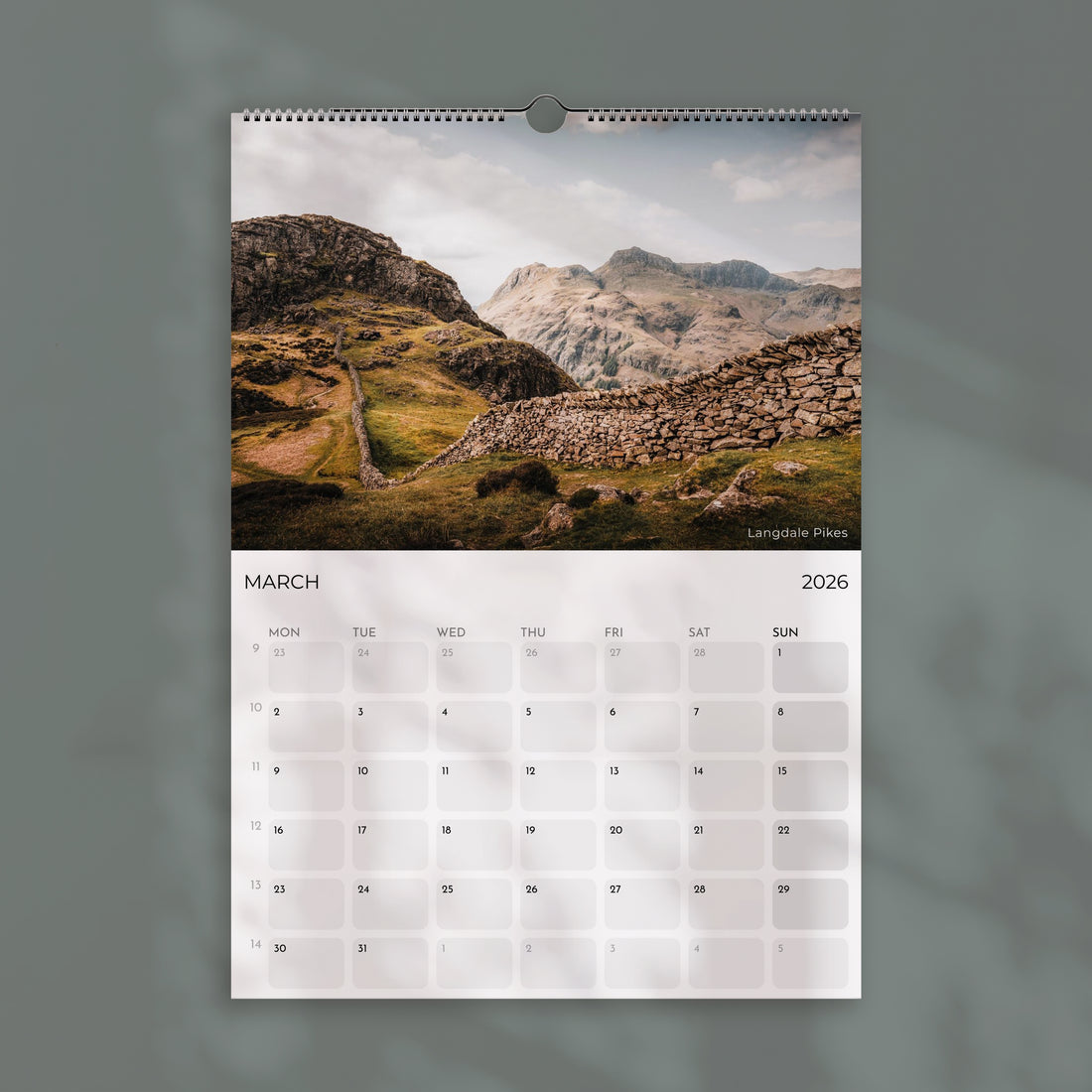 England 2026 Wall Calendar – British Landscape Photography