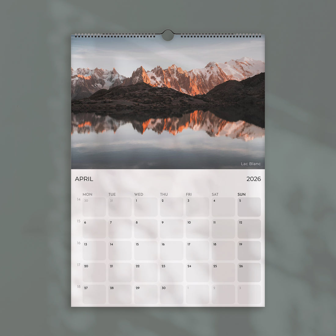 Chamonix Wall Calendar 2026