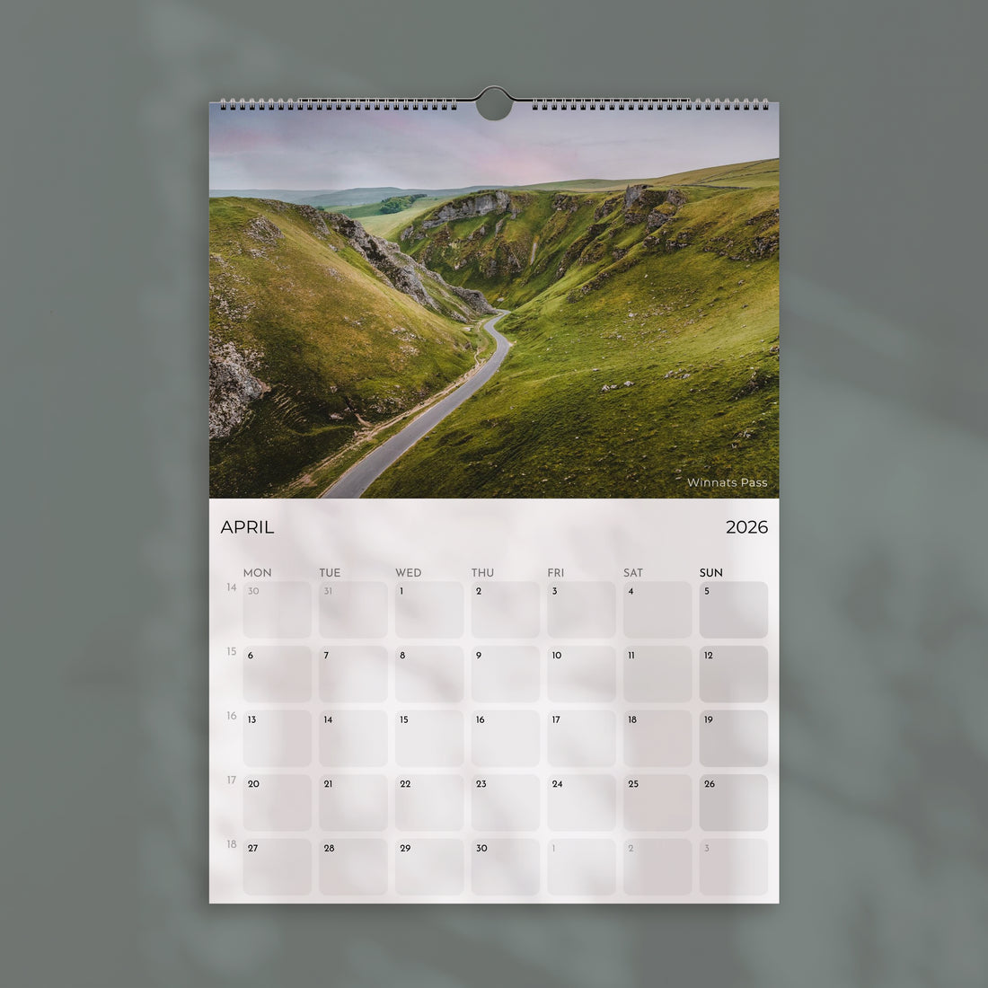 England 2026 Wall Calendar – British Landscape Photography