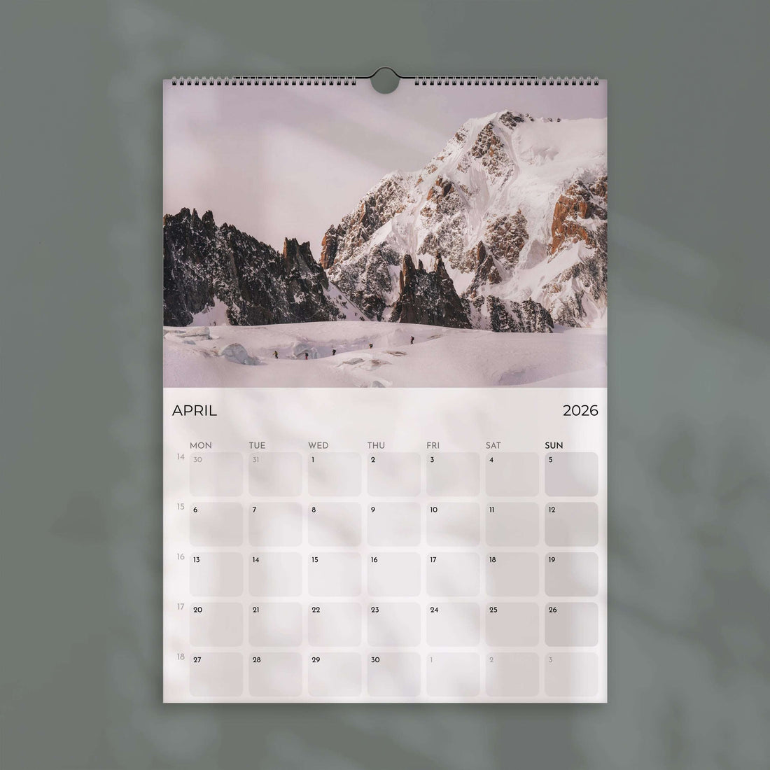 Ski Touring 2026 – Wall Calendar