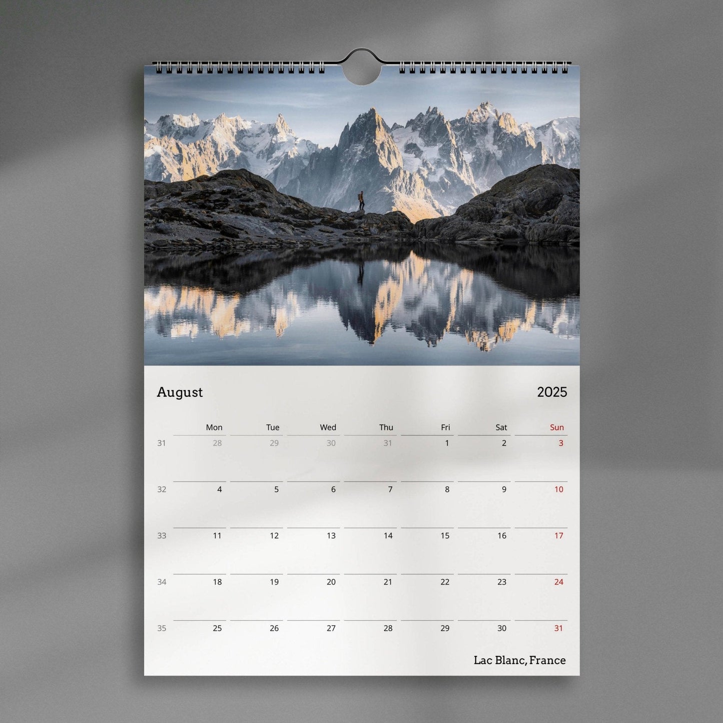 The Alps Calendar 2025 - Chamonix Prints