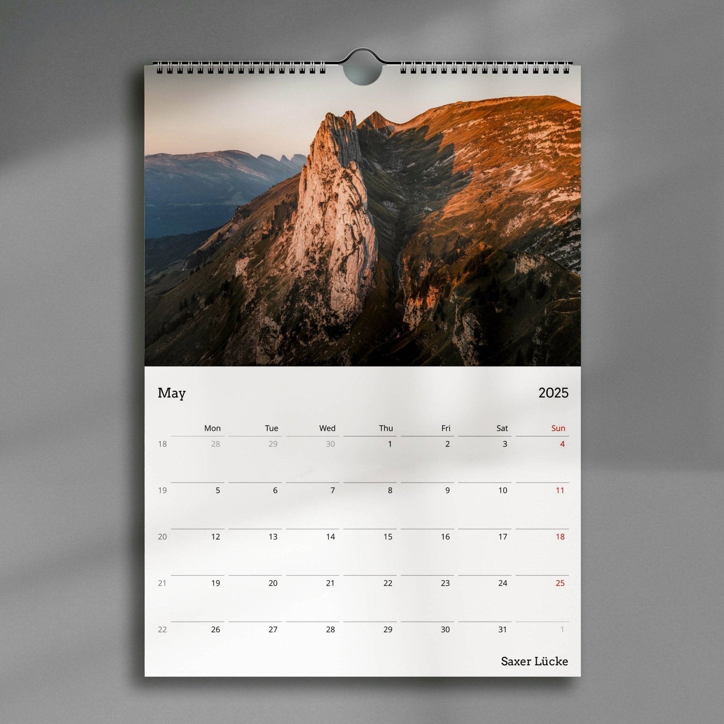 Switzerland 2025 Calendar - Chamonix Prints