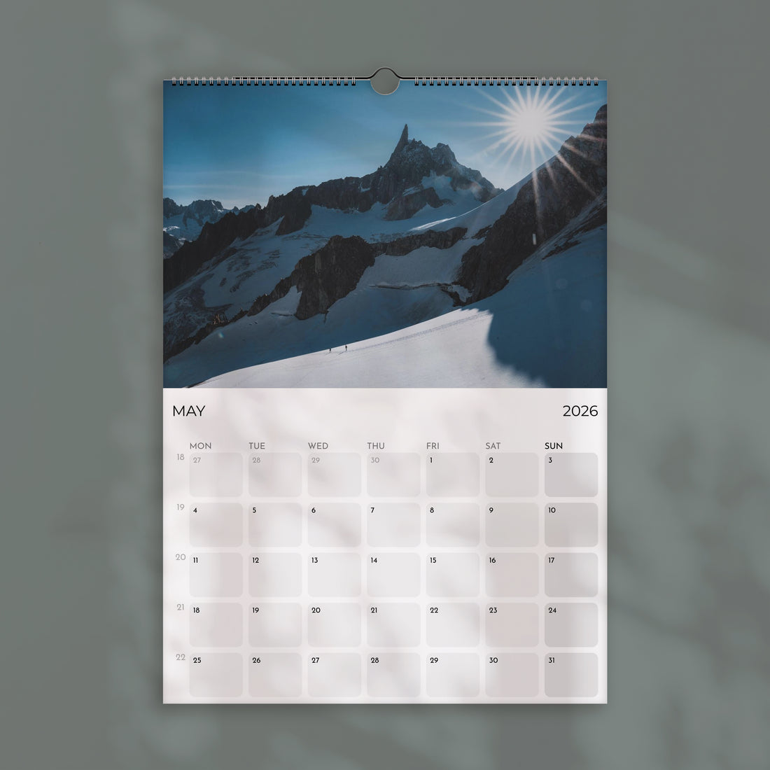Mountaineering 2026 Wall Calendar - Rock Climbing Photography