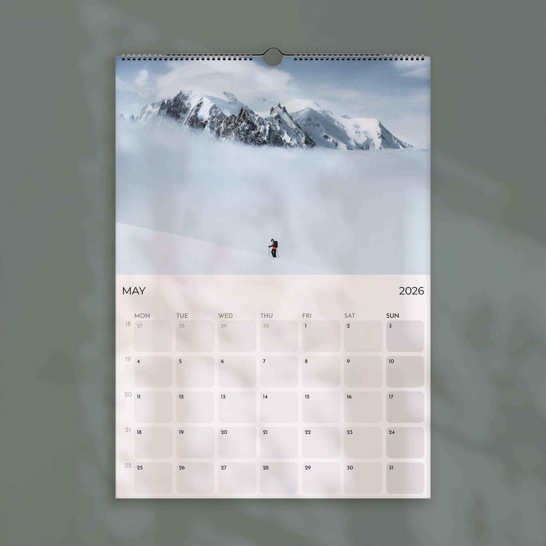 Ski Touring 2026 – Wall Calendar