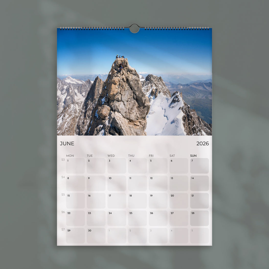 Mountaineering 2026 Wall Calendar - Rock Climbing Photography