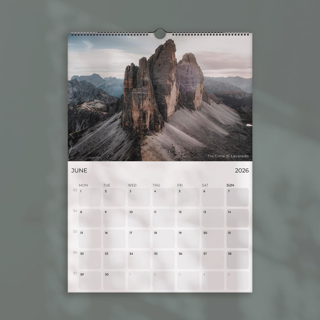 The Dolomites Calendar 2026