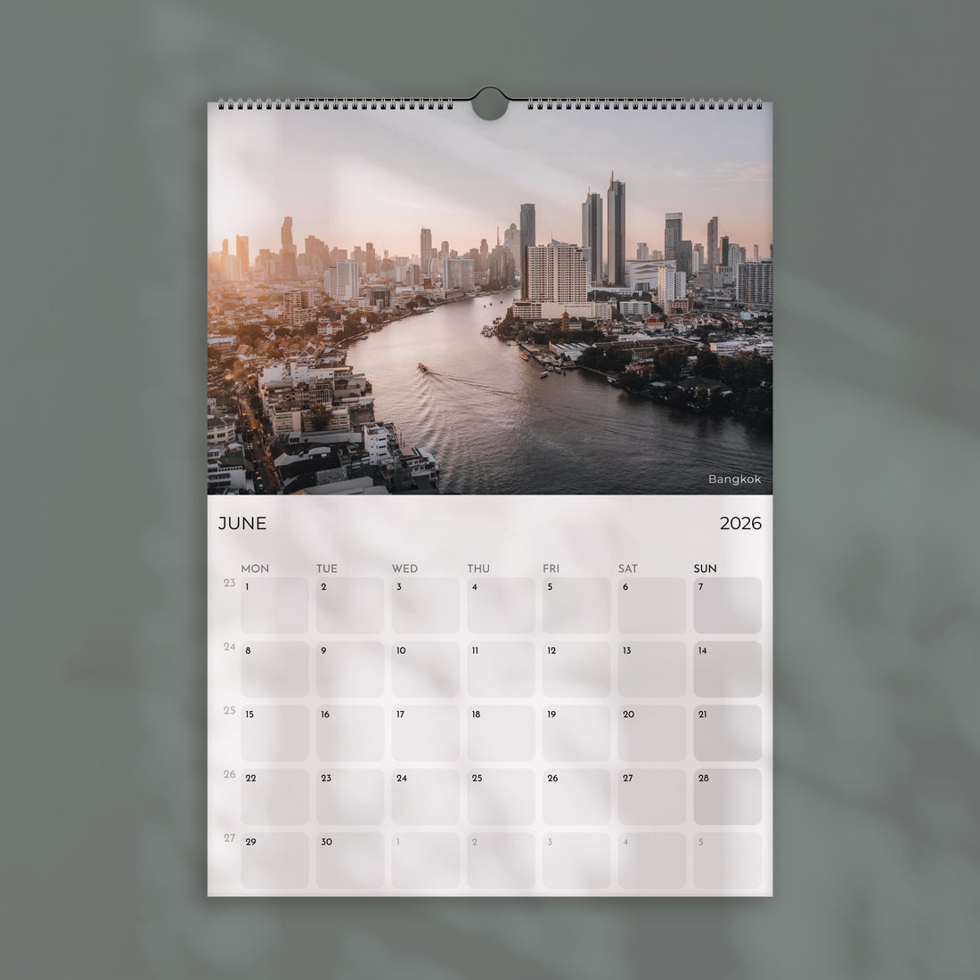 Thailand 2026 Wall Calendar – Travel Photography