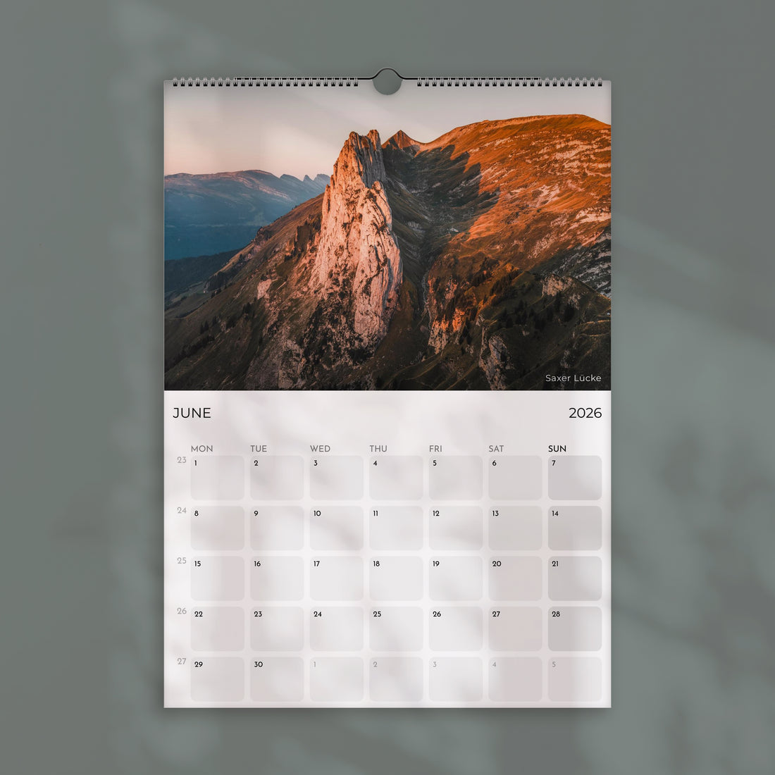 Switzerland 2026 Calendar