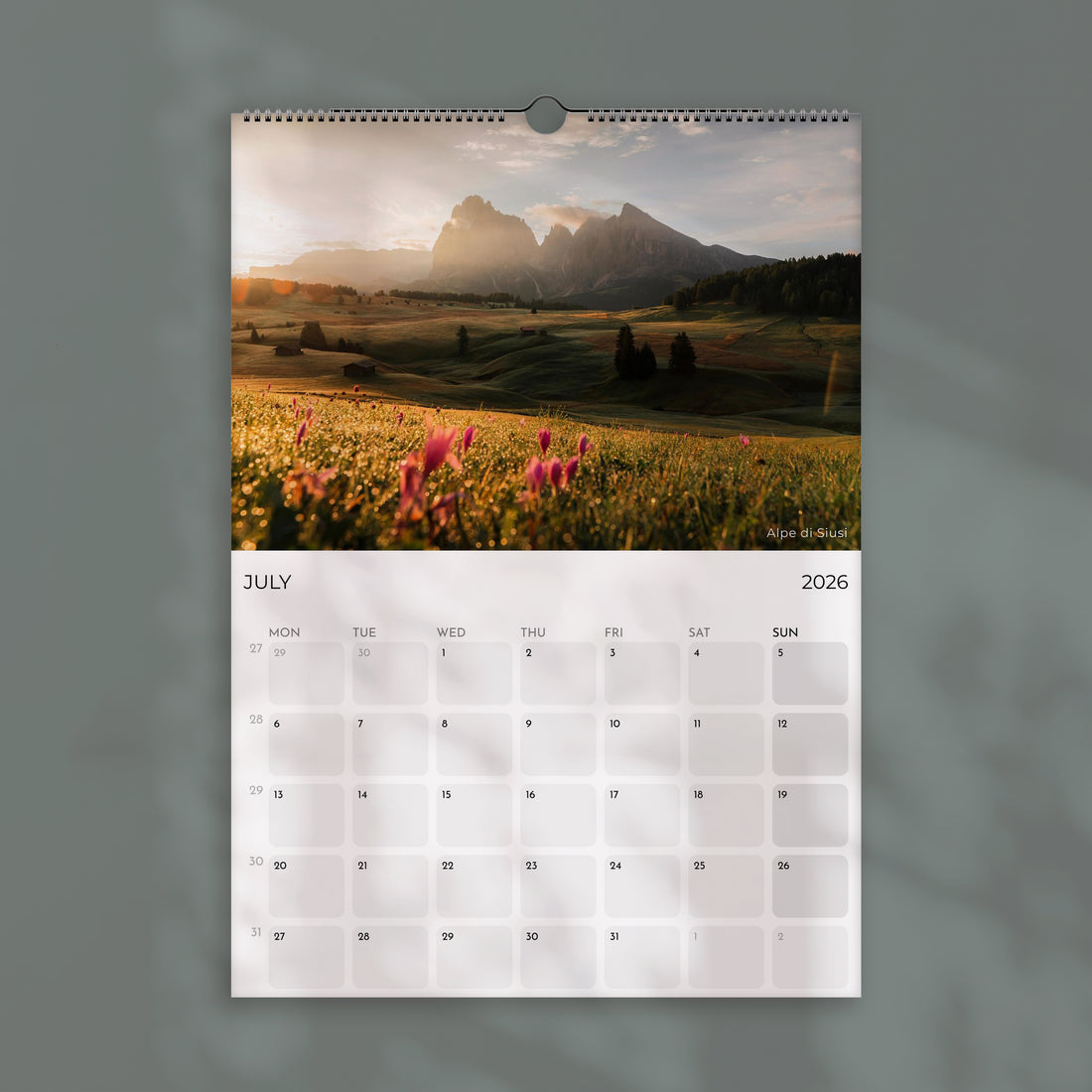 The Dolomites Calendar 2026