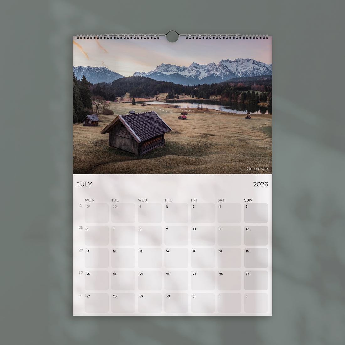 Bavaria 2026 Wall Calendar – German Landscape Photography