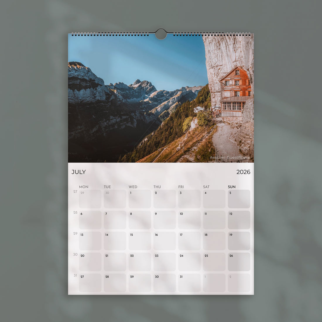 Switzerland 2026 Calendar