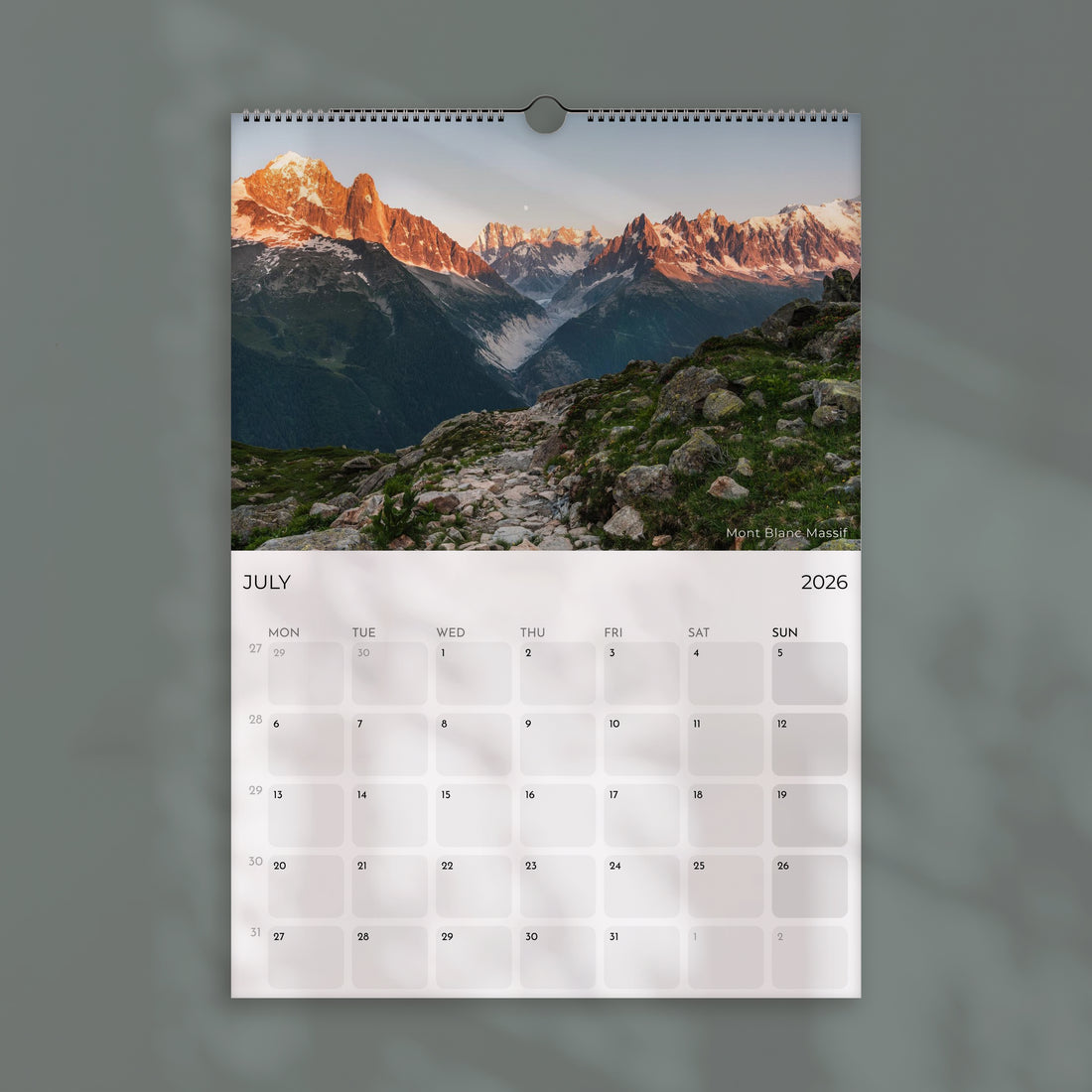 Chamonix Wall Calendar 2026