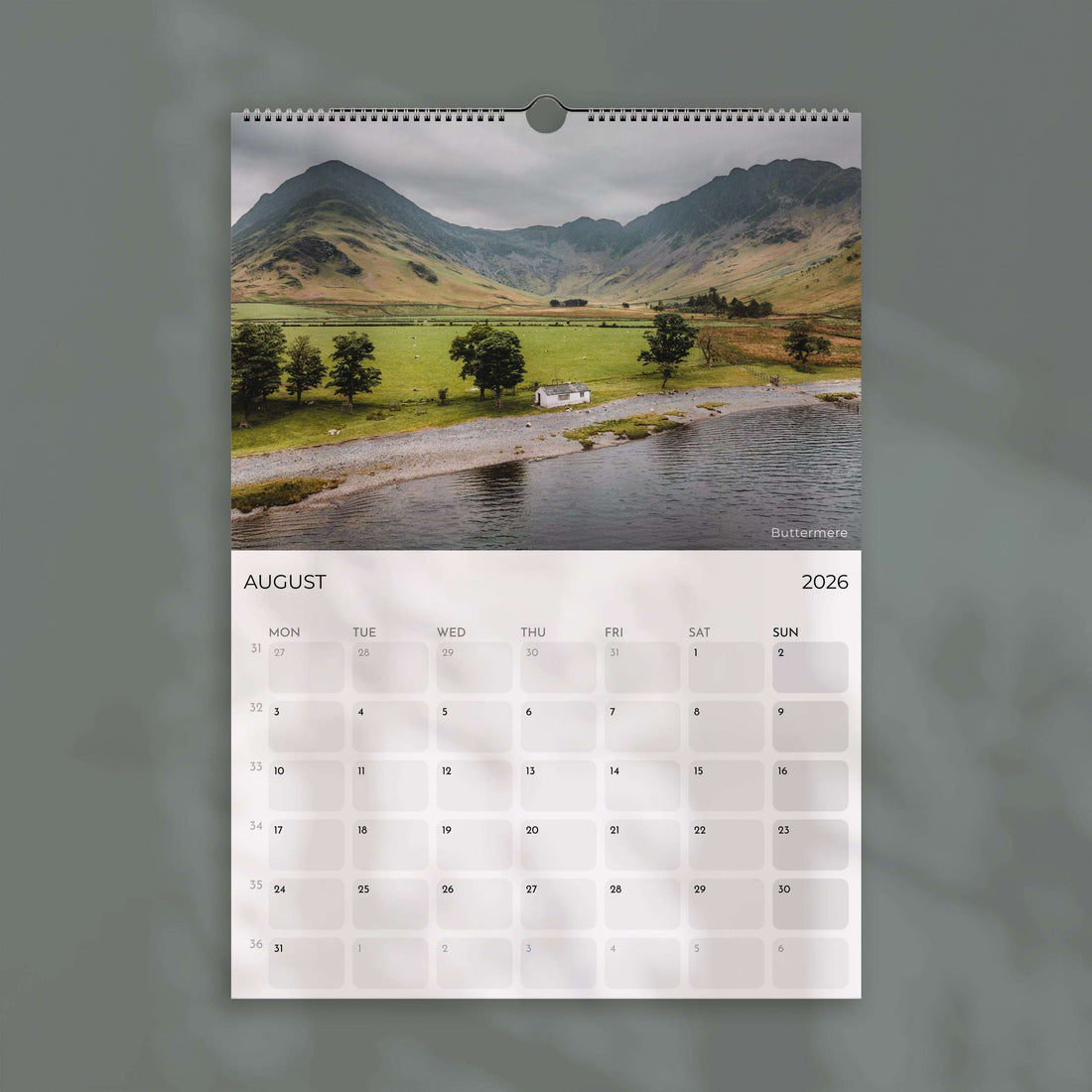 England 2026 – Wall Calendar