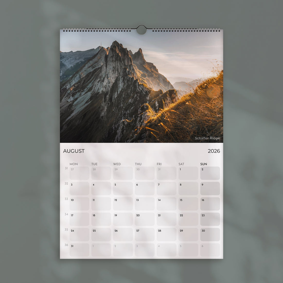 Switzerland 2026 Calendar