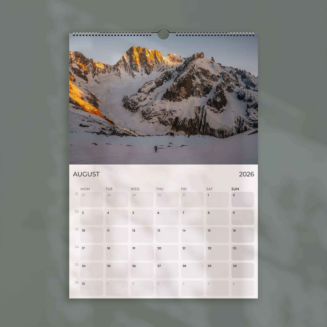 Ski Touring 2026 – Wall Calendar