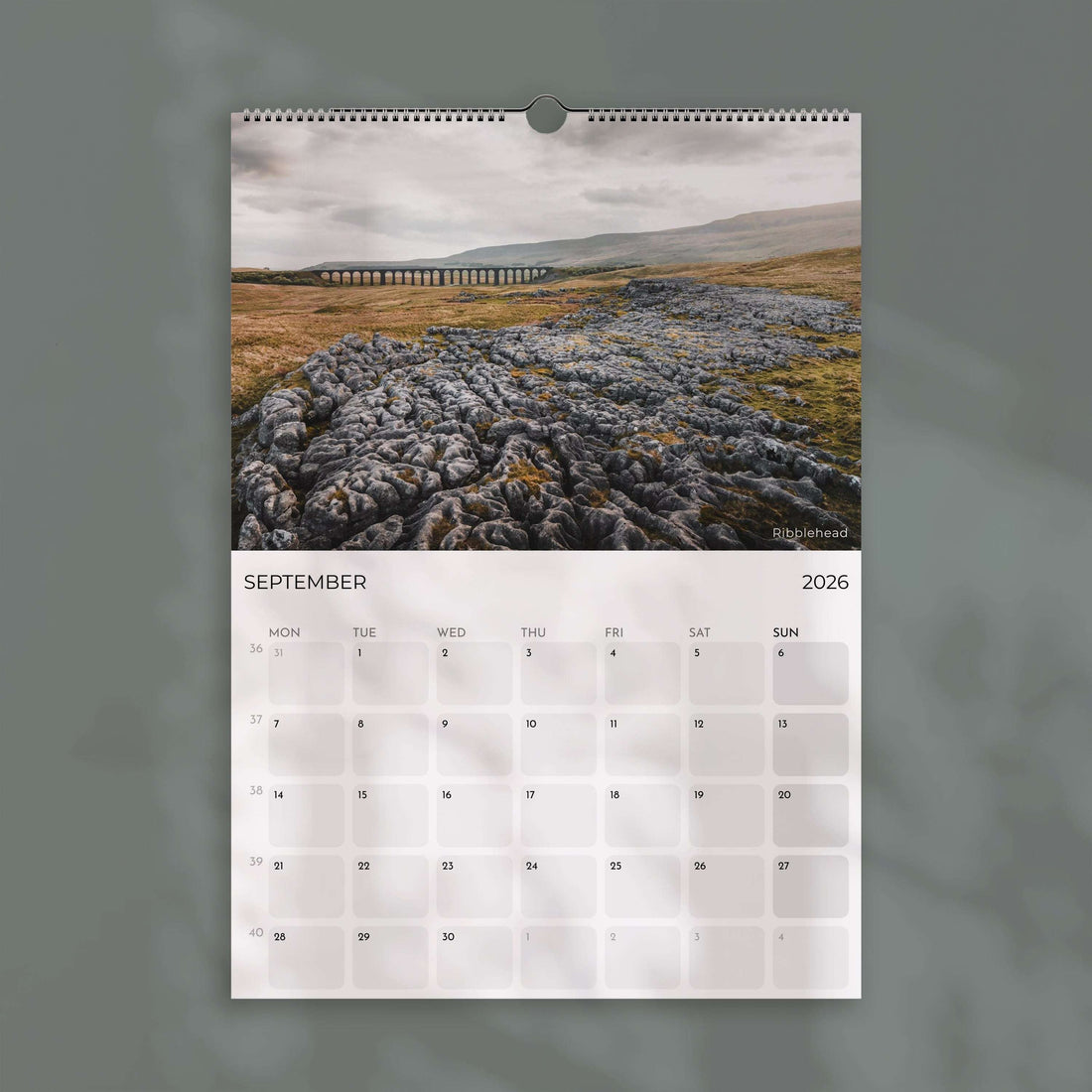England 2026 – Wall Calendar