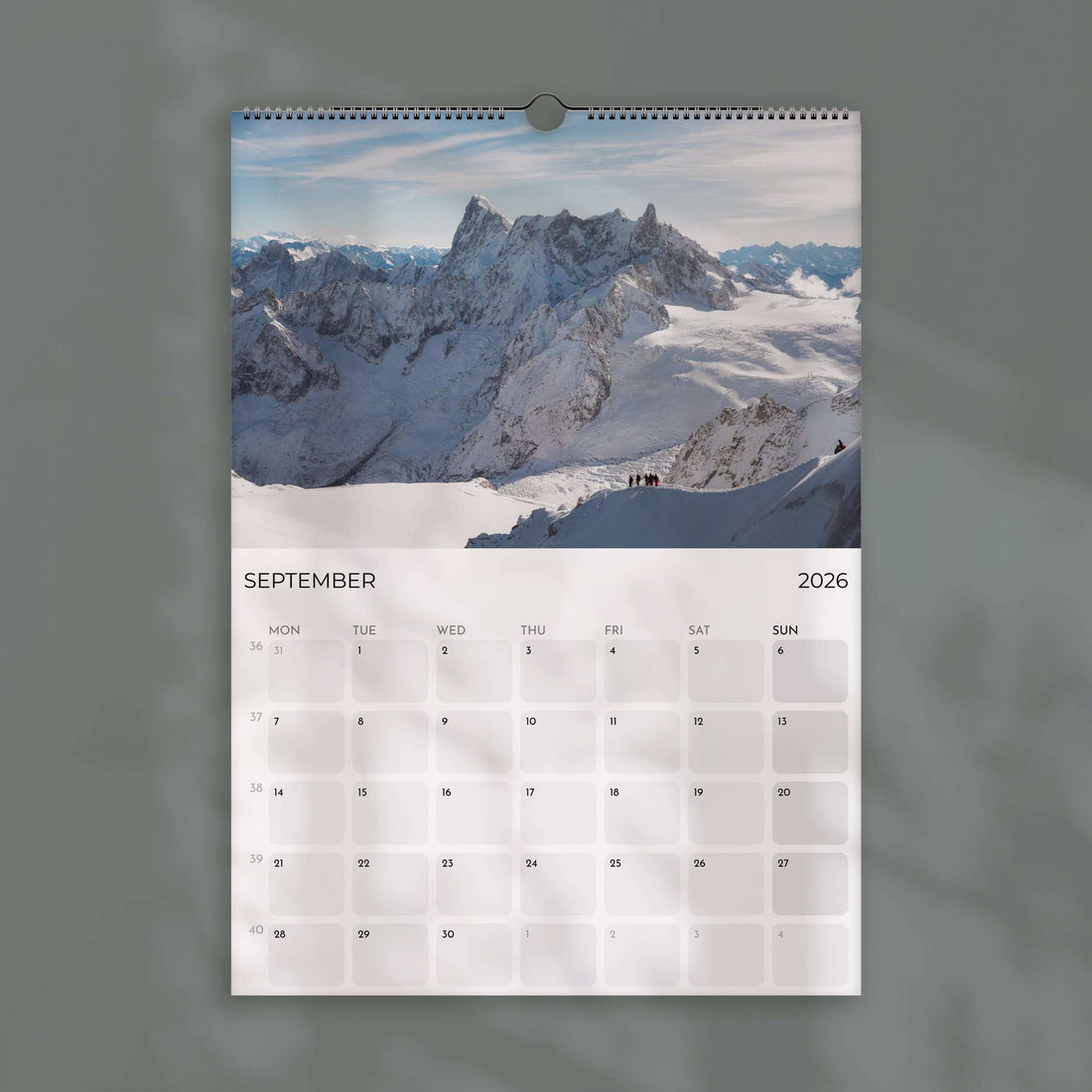 Ski Touring 2026 – Wall Calendar