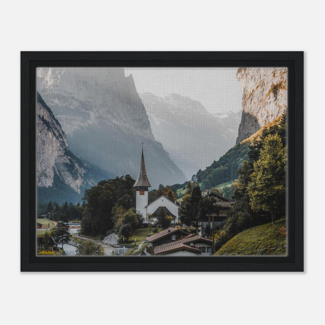 Framed Canvas - 12 x 16 inch (choice of black, wood or dark wood.