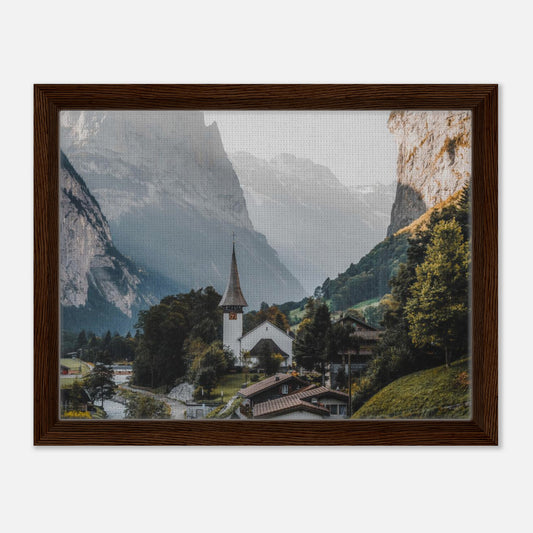 Framed Canvas - 12 x 16 inch (choice of black, wood or dark wood.