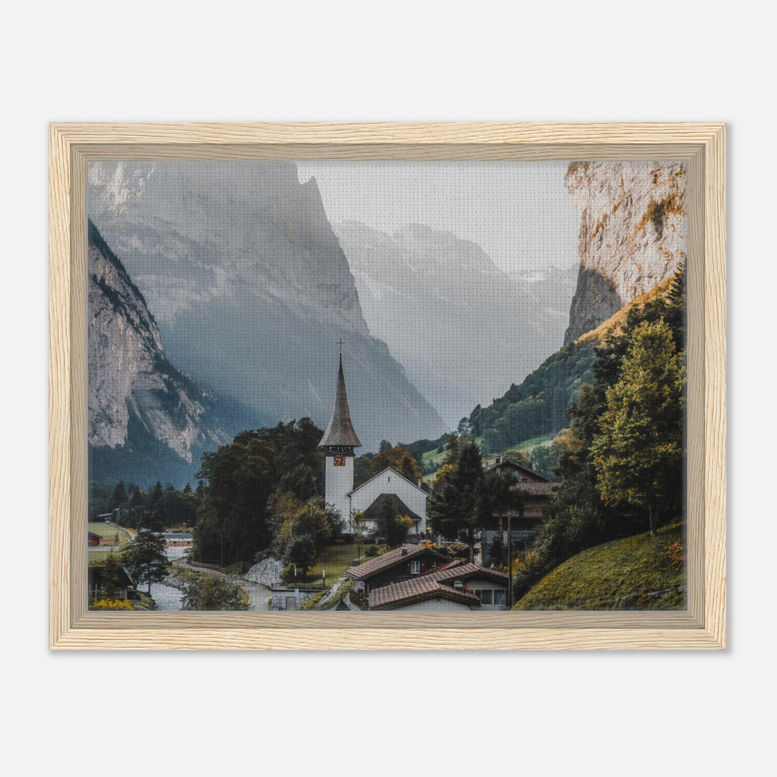 Framed Canvas - 12 x 16 inch (choice of black, wood or dark wood.