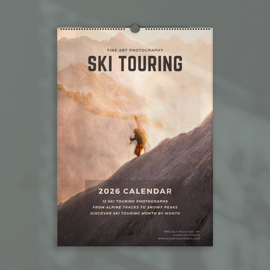 Ski Touring 2026 Wall Calendar - Alpine Ski Photography