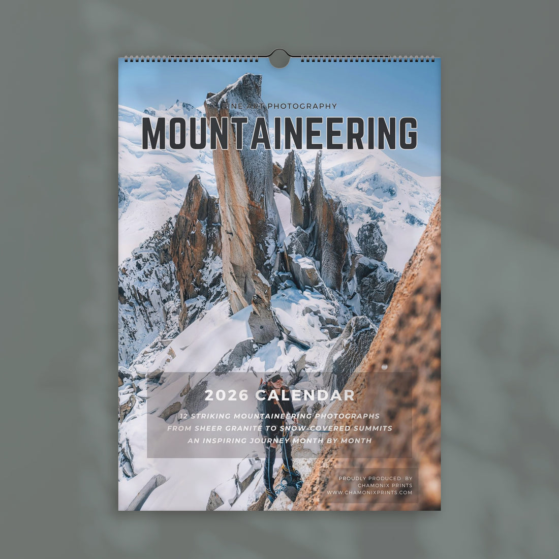Mountaineering 2026 Wall Calendar - Rock Climbing Photography