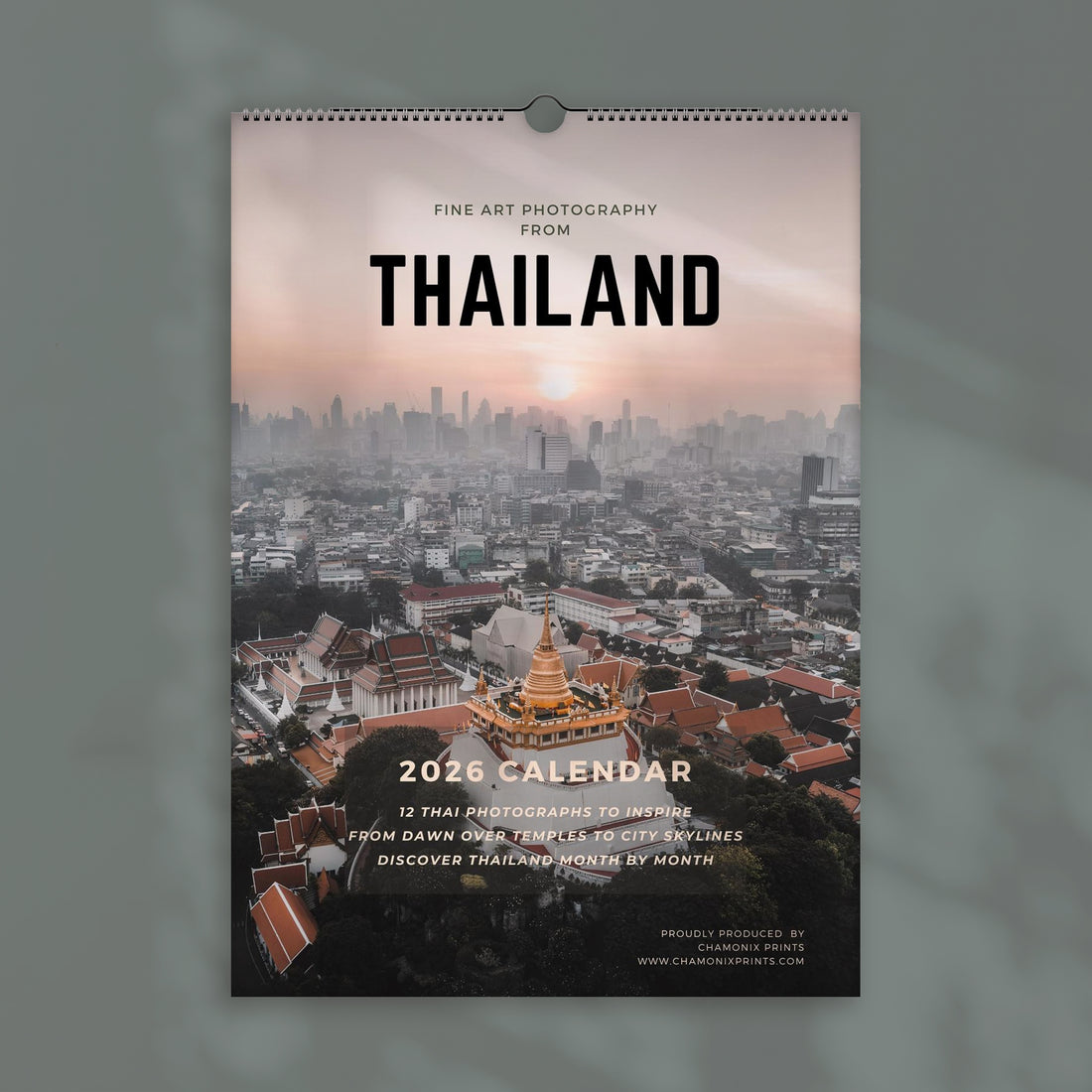 Thailand 2026 Wall Calendar – Travel Photography