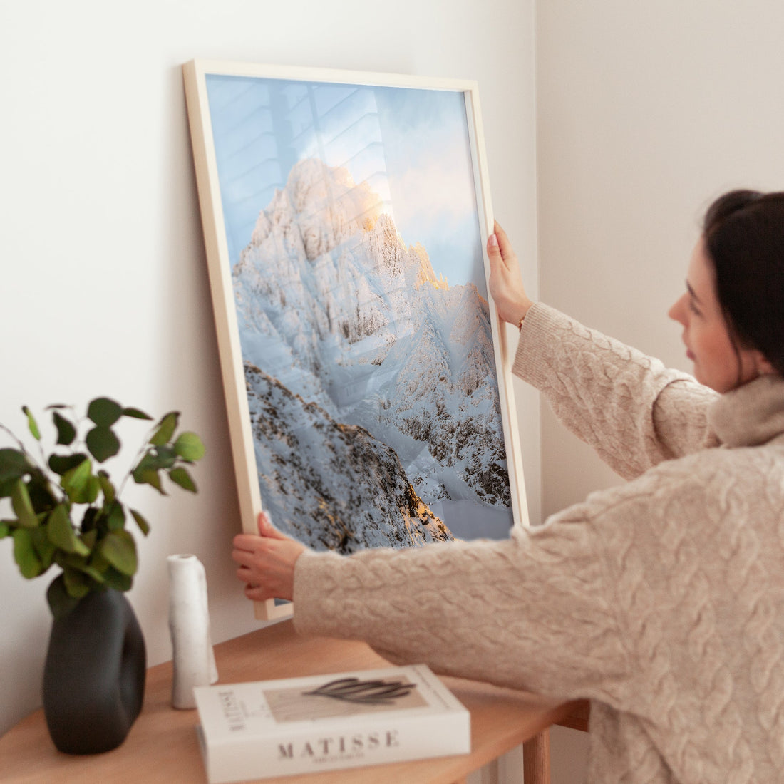 Majestic landscape print of Aiguille du Chardonnet, a must-have for mountain lovers and adventure seekers.
