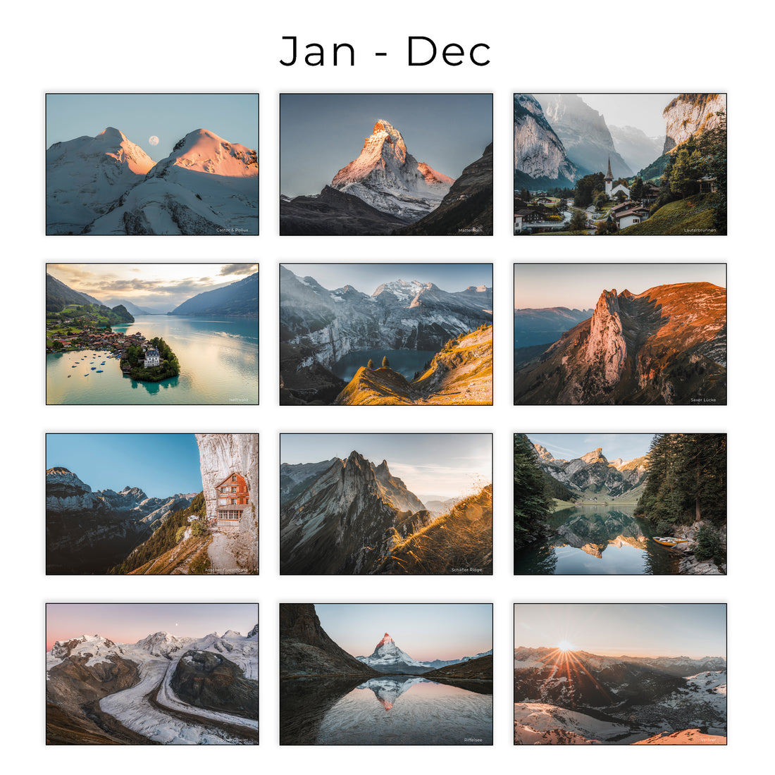 Switzerland 2026 Calendar